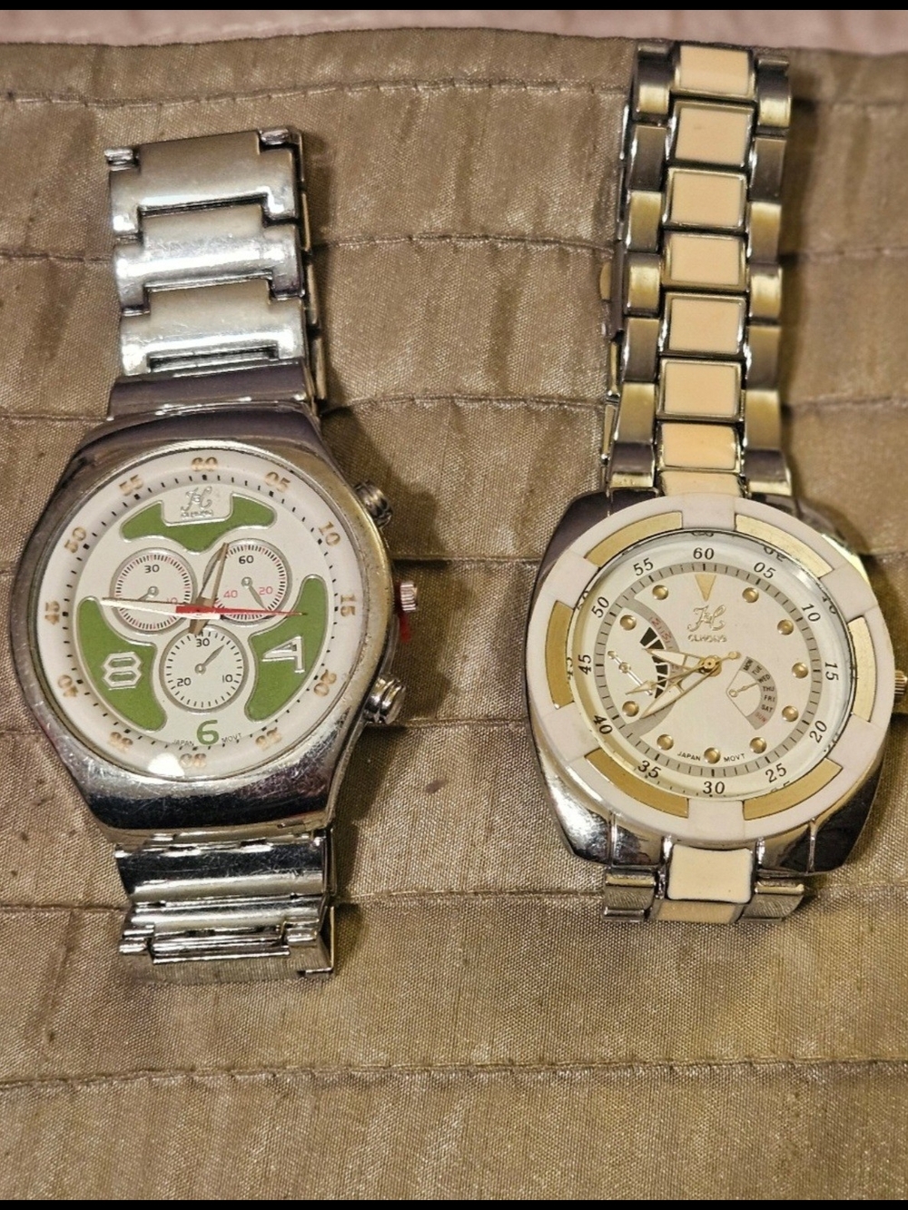 CLHONG Men's Watch Bundle - Set of 2, Silver & Two-Tone